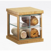 Cal-Mil Natural 16 1/2" x 15" x 15" Bamboo Four Drawer Bread Case-Chicken Pieces