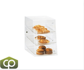 Cal-Mil Classic  1/2" x 17" x 17" Three Tier Acrylic Display Case-Chicken Pieces