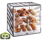 Cal-Mil 19 1/2" x 14 1/2" x 20 1/2" Portland Black 3-Tier Bakery Display Case-Chicken Pieces