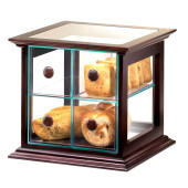 Cal-Mil 16 1/2" x 15" x 15 3/4" Westport Four Drawer Wood Frame Bread Box-Chicken Pieces