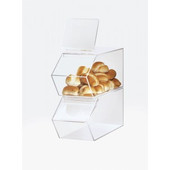 Cal-Mil 7 1/2" x 19 1/2" x 8" Classic Stackable Acrylic Food Bin-Chicken Pieces