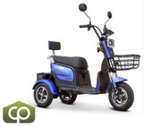 EW-12 3 Wheeled Comfortable Electric Mobility Scooter by EWheels-Chicken Pieces