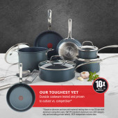 T-fal 12-Piece Non-Stick Cookware Set with Durable, Platinum Nonstick Coating