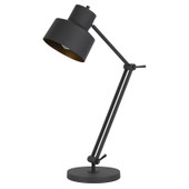 33" Black Metal Desk Table Lamp