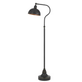 60" Bronze Traditional Shaped Floor Lamp With Bronze Dome Shade - Chicken Pieces