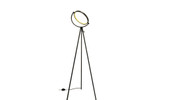 60" Black LED Tripod Color Changing Floor Lamp With Globe - Chicken Pieces