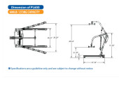 PL600 Bariatric Patient Lift - ProCare BestLift by BestCare | 600-lbs Capacity-Chicken Pieces