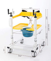 ALINA Mobile Commode Lift Transfer Device | Versatile Patient Care Solution-Chicken Pieces