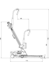 Quick Raiser 2 Patient Lift | Natural Inclined Movement for Seated to Standing-Chicken Pieces