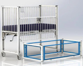 HARD Manufacturing Hospital Crib for Homecare - Spacious | 83"L x 36"W"-Chicken Pieces