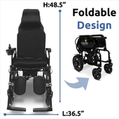 ComfyGO X-9 Reclining Powerful, and Versatile Wheelchairs - Comfortable-Chicken Pieces