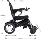 Resten City Wheelchair - Folding Power Wheelchair - Solid and Strong-Chicken Pieces