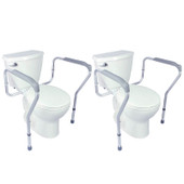 Toilet Safety Rail (3 Pack) - Adjustable Height and Width for Universal Fit-Chicken Pieces