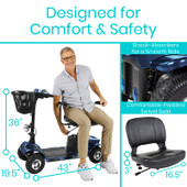 Vive Mobility Series A Mobility Scooter - Comfortable Mobility Assistance-Chicken Pieces