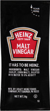 Heinz 9 Gram Malt Vinegar Portion Packets - 200/Case | Malty, Tangy - Chicken Pieces