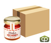 Mike's Hot Honey Mini Jars - 1.55 oz, 12/Case - 100% Pure Honey Infused - Chicken Pieces