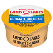 Land O Lakes Ultimate Cheddar Cheese Dip Cups - 3 oz, 140/Case - Creamy Dip - Chicken Pieces