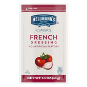 Hellmann's 1.5 oz. French Dressing Packet - 102/Case, Balanced Sweetness - Chicken Pieces