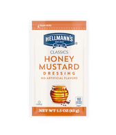 Hellmann's 1.5 oz. Honey Mustard Dressing Packet - 102/Case, Savory Mustard - Chicken Pieces