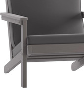 Flash Furniture Gray Fabric w/ Gray Resin Frame Adirondack Patio Club Chair JJ-C14021-GY-GG - Chicken Pieces