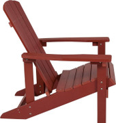 Flash Furniture Red 35"H, 29 1/2"W JJ-C14501-RED-GG Charlestown Adirondack Chair Resin - Chicken Pieces