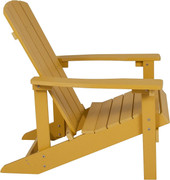 Flash Furniture 35"H, 29 1/2"W Resin, Yellow JJ-C14501-YLW-GG Charlestown Adirondack Chair - Chicken Pieces