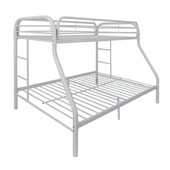 homeroots bed & bath White  Twin Over Full Size Bunk Bed 