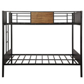 homeroots bed & bath Black Brown Full Over Full Bunk Bed 