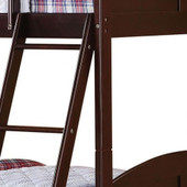 homeroots bed & bath Brown Twin Over Twin Classic Bunk Bed 