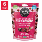  Healthy Crunch Dark Chocolate Superfoods Cherry - 6 Packs x 235g 