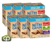  Kellogg's Nutri-Grain Bars Variety Pack - 40 Bars x 37g (6/Case) 
