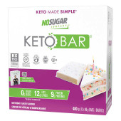 No Sugar Company No Sugar Keto Bar - Bars, 480g, Rich in Flavour, Healthy Fats (6/Case) 