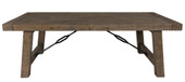 homeroots living room 55" Solid Wood Rectangular Distressed Coffee Table 