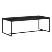 homeroots living room 47" Black Modern Rectangular Coffee Table 