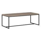 homeroots living room 47" Gray Manufactured Wood Rectangular Coffee Table 