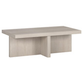 homeroots living room 44" White Manufactured Wood Rectangular Coffee Table 