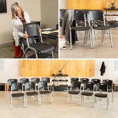 LIFETIME Lifetime Premium Commercial Stacking Durable steel tubing Office Chairs 14-Pack 