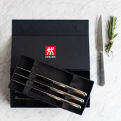 ZWILLING  Zwilling Porterhouse 8 Piece Steak Knife Set with Black Wood Presentation Box 