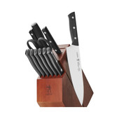  Henckels Chef's Knife Dynamic 12 Piece Knife Block Set with Hardwood Block 