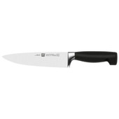 ZWILLING  Zwilling Polypropylene Handles Four Star Studio 6 Piece Knife Set with Wood Block 