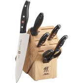 ZWILLING  Zwilling Essential Cutlery Twin Signature 7 Piece Knife Set with Birchwood Block 
