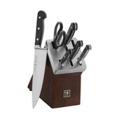  Henckels Steel Blades Classic 7 Piece Knife Set with Self-Sharpening Wood Block 