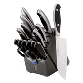  Henckels Steel Blades Forged Synergy 16 Piece Knife Set with Hardwood Block 