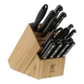 ZWILLING  Zwilling Versatile Culinary Twin Gourmet 18 Piece Knife Set with Hardwood Block 