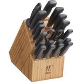 ZWILLING  Zwilling Versatility Four Star 20-Piece Knife Block Set with Bamboo Block 