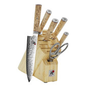 MIYABI  Miyabi excellence Birchwood 7 Piece Knife Set with Bamboo Block 