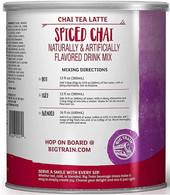  Big Train Spiced Chai Tea Latte Mix 1.9 lbs. Can - Decadent Spice Blend (12/Case) 