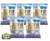  Big Train 3 lb. Fit Frappe Vanilla Nutritious Protein Drink Mix (5/Case) 