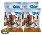  Big Train 3 lb. Fit Frappe Mocha Perfect Blend Protein Drink Mix (4/Case) 