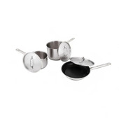  Vollrath Optio™ Deluxe Cookware Set (6-Piece) - Stainless Steel, Induction Ready 